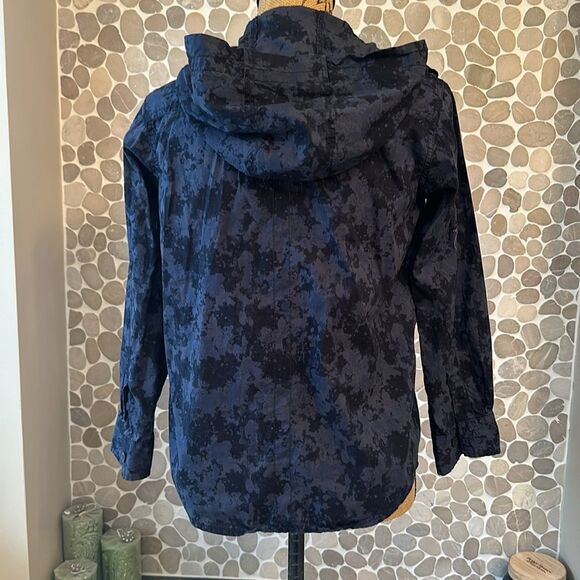 Black Jack navy tie-dye hooded button up – 10/12 - Picture 6 of 8